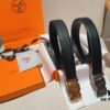Hermès Men's Leather Belt in Cowhide, 3.5 cm Width