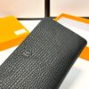 Hermès New Arrival Men's Small Clutch Wallet, Black, 20x10, Top-Grade Calfskin Leather