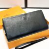 Hermès Black Leather Clutch - 21x10, Model 90095
