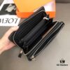 Hermès Black Leather Handheld Clutch Bag 21x10 Model 90095