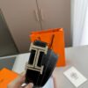 Hermes Men's Leather Belt D-29 with Full Packaging and Tote Bag