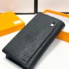 Hermès New Men's Small Clutch Wallet, Black, 20x10, Top-Grade Cowhide