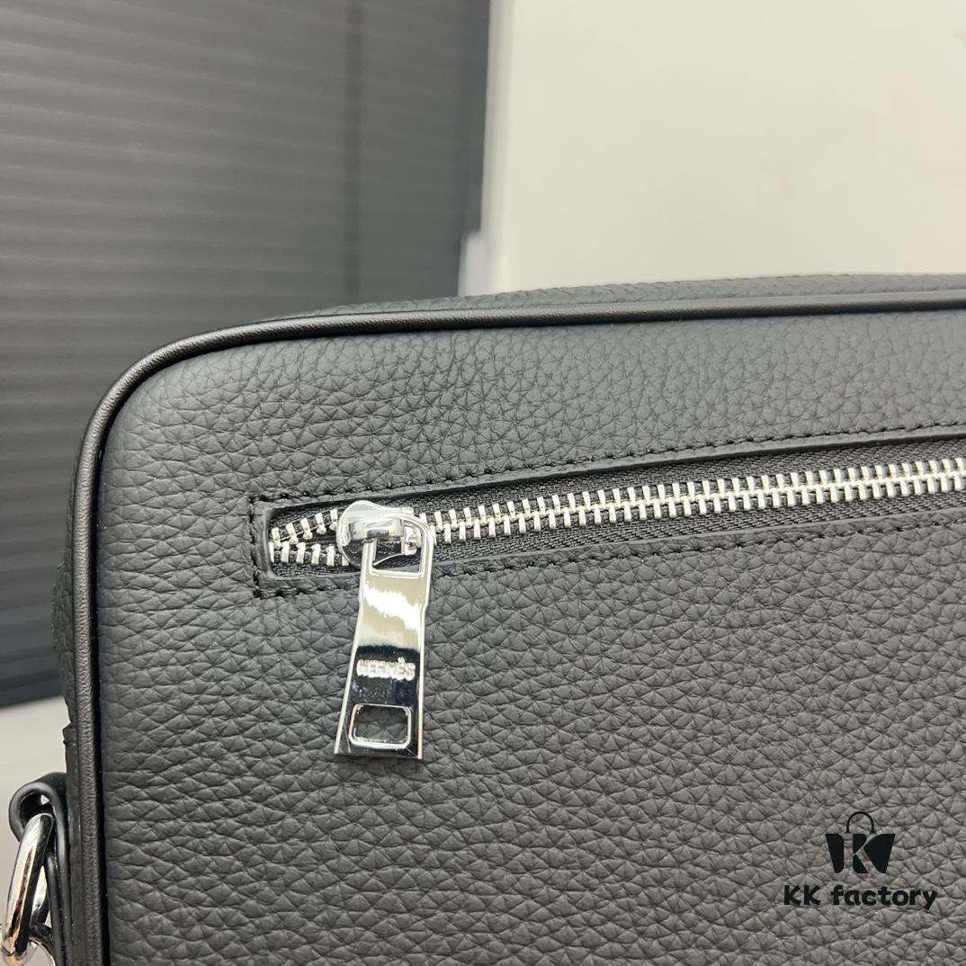 Hermès Men's Calfskin Shoulder Crossbody Bag, 27 x 18 cm