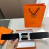 Hermes Men's Leather Belt D-29 Full Packaging with Shopping Bag