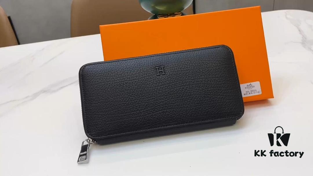 Hermes 9925 Men's Wallet Handbag Top Cowhide Leather Original Quality