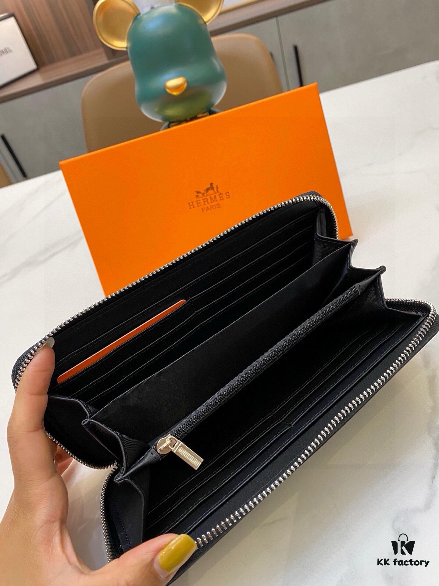 Hermes 9925 Men's Wallet Handbag Top Cowhide Original Quality