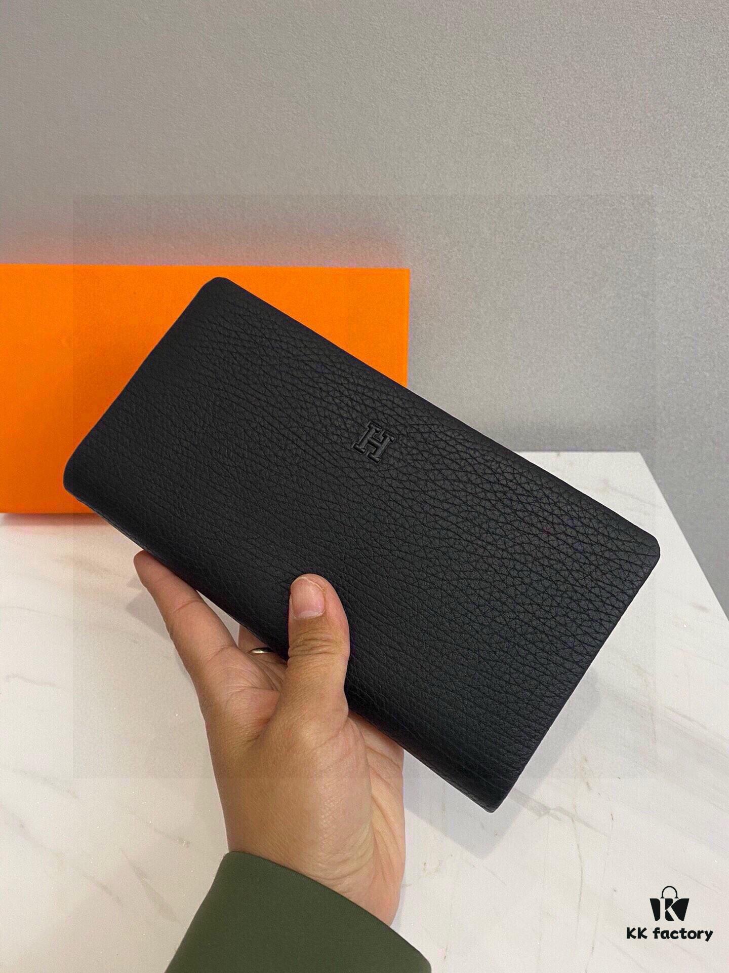 Hermes Counter Hot Selling Men's Wallet Handbag - Top Quality Cowhide, Original Style, Perfect Craftsmanship