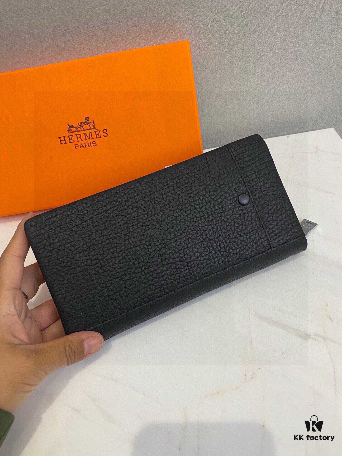 Hermes Counter Hot Selling Men's Wallet Handbag - Top Quality Cowhide, Original Style, Perfect Craftsmanship