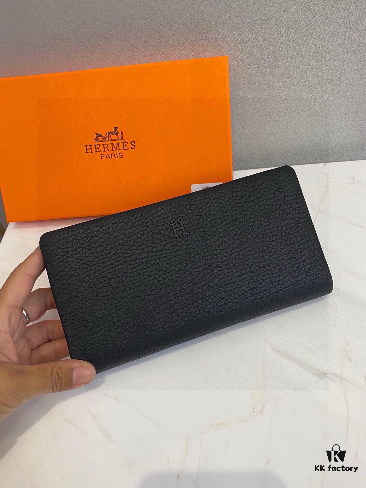 Hermes Counter Hot Selling Men's Wallet Handbag - Top Quality Cowhide, Original Style, Perfect Craftsmanship