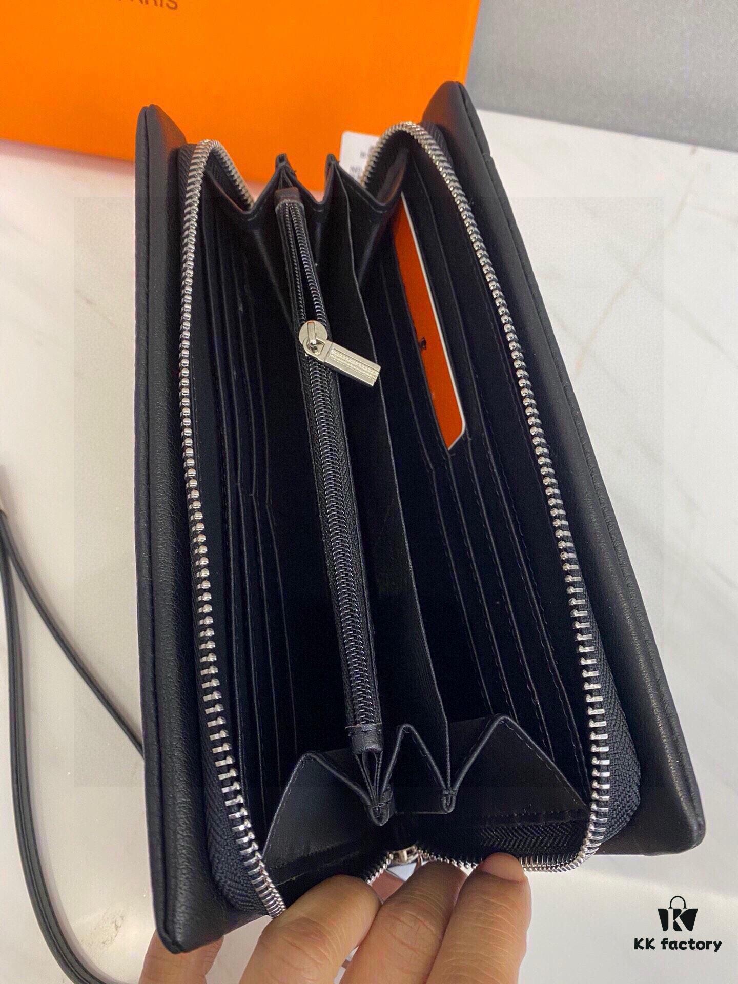 Hermes Counter Hot Selling Men's Wallet Handbag - Top Quality Cowhide, Original Style, Perfect Craftsmanship