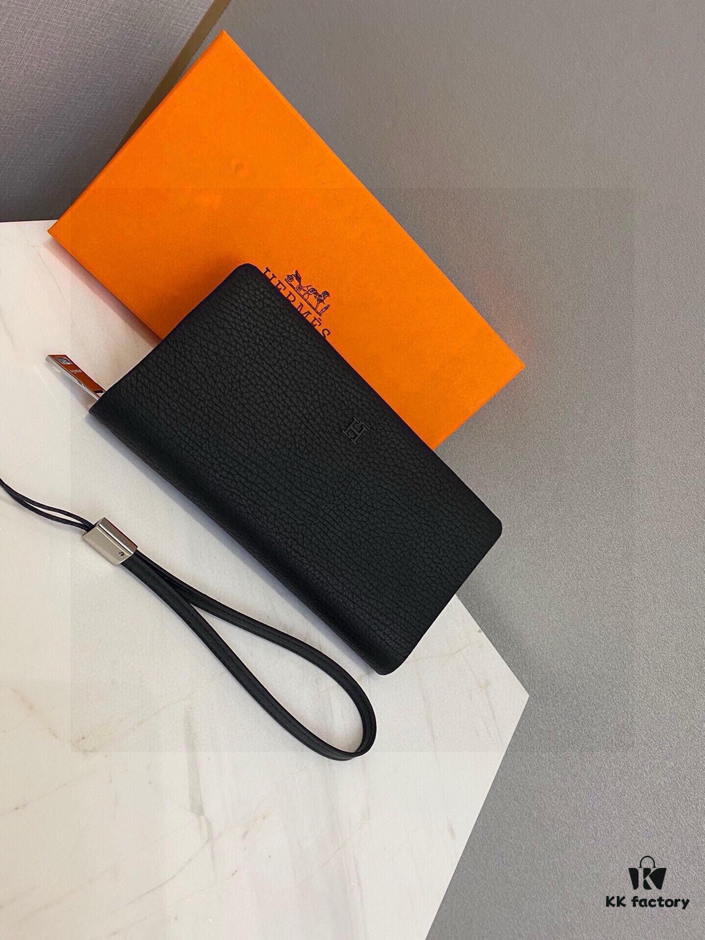 Hermes Counter Hot Selling Men's Wallet Handbag - Top Quality Cowhide, Original Style, Perfect Craftsmanship