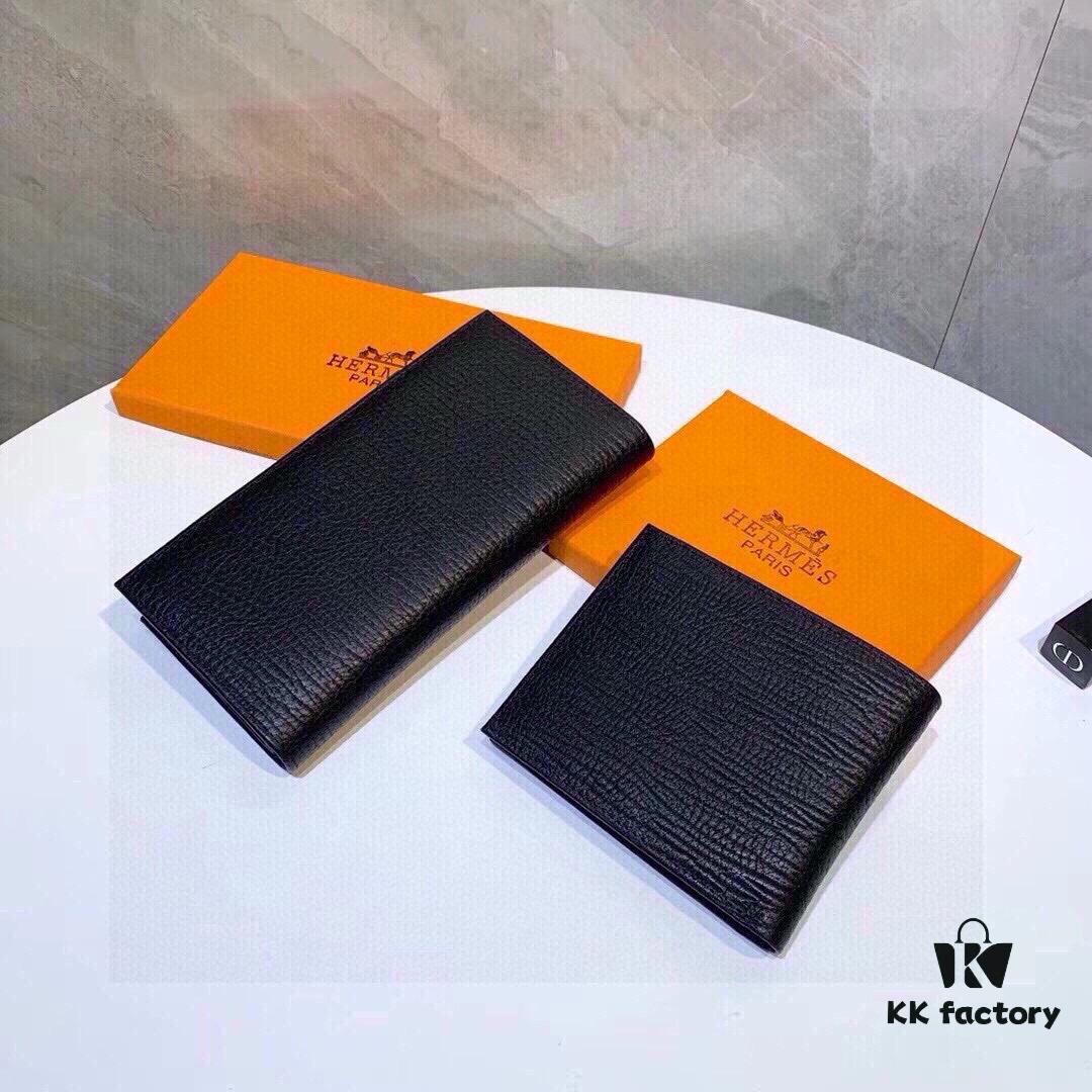 8809 Hermès Men's Wallet and Suit Clip, Counter Hot-Selling Item, Premium Cowhide Inside and Out, Original Quality, Perfect Craftsmanship, Excellent for Long or Short Use
