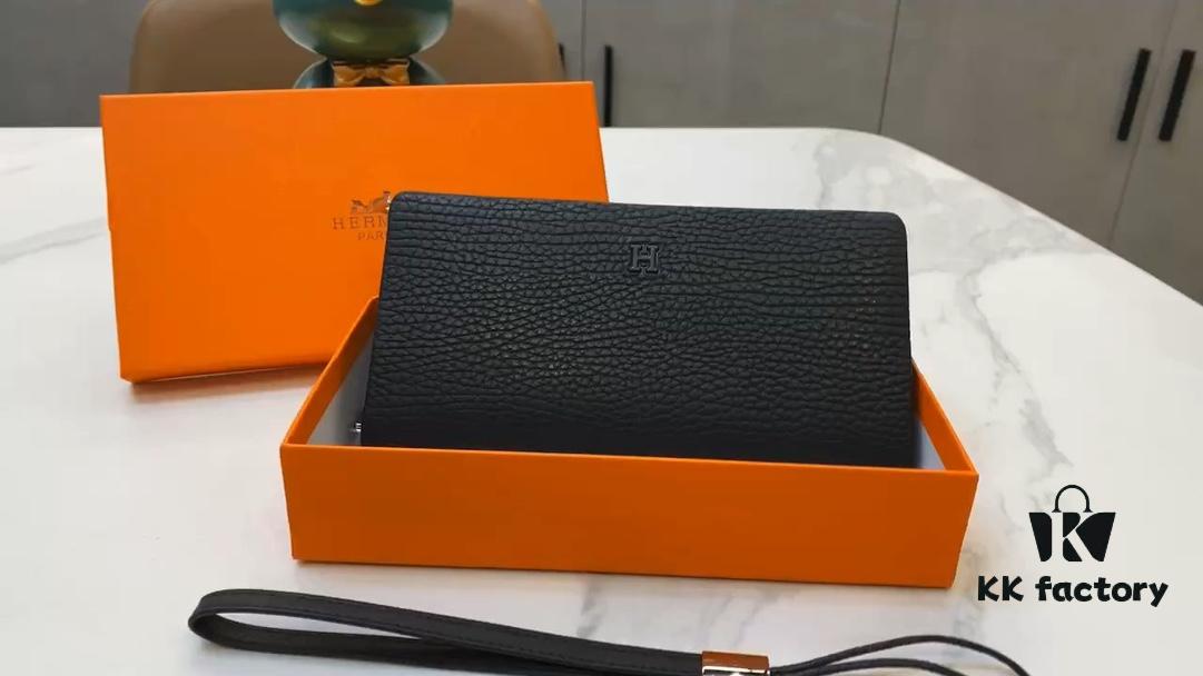 8822-05 Hermès Counter Hot-Selling Men's Wallet and Handbag
