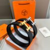 Hermes Men's Leather Belt D-29 with Full Packaging and Tote Bag