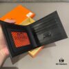 Hermès Style Men's Genuine Imported Cowhide Folded Wallet in Black - Short 12x10, Long 19x10