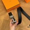 Hermes Belt Men's Leather Belt Genuine Cowhide Fashionable and Elegant Complete Packaging
