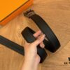 Hermes Belt Men's Leather Belt Genuine Cowhide Fashionable and Elegant Complete Packaging