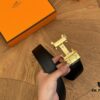Hermes Belt Men's Leather Belt Genuine Cowhide 3.6cm Width Stylish and Elegant with Full Packaging