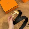 Hermes Belt Men's Leather Belt Genuine Cowhide 3.6cm Width Stylish and Elegant with Full Packaging