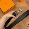Hermes Belt Men's Leather Belt Genuine Cowhide Fashion Stylish Width 3.6cm Full Packaging