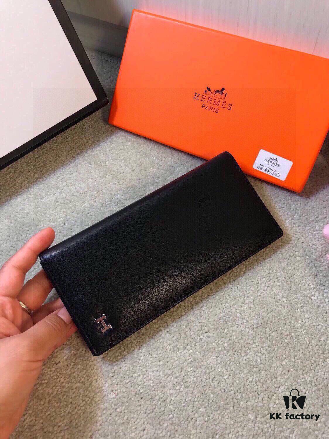 6668 Hermès Men's Wallet and Suit Clip, Counter Hot-Selling Item, Top-Grade Cowhide Inside and Out, Original Quality, Perfect Craftsmanship, Long and Short Styles