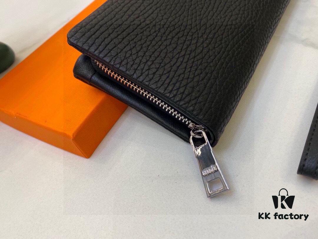 8822-05 Hermès Men's Wallet Handbag Premium Cowhide Leather Original Quality