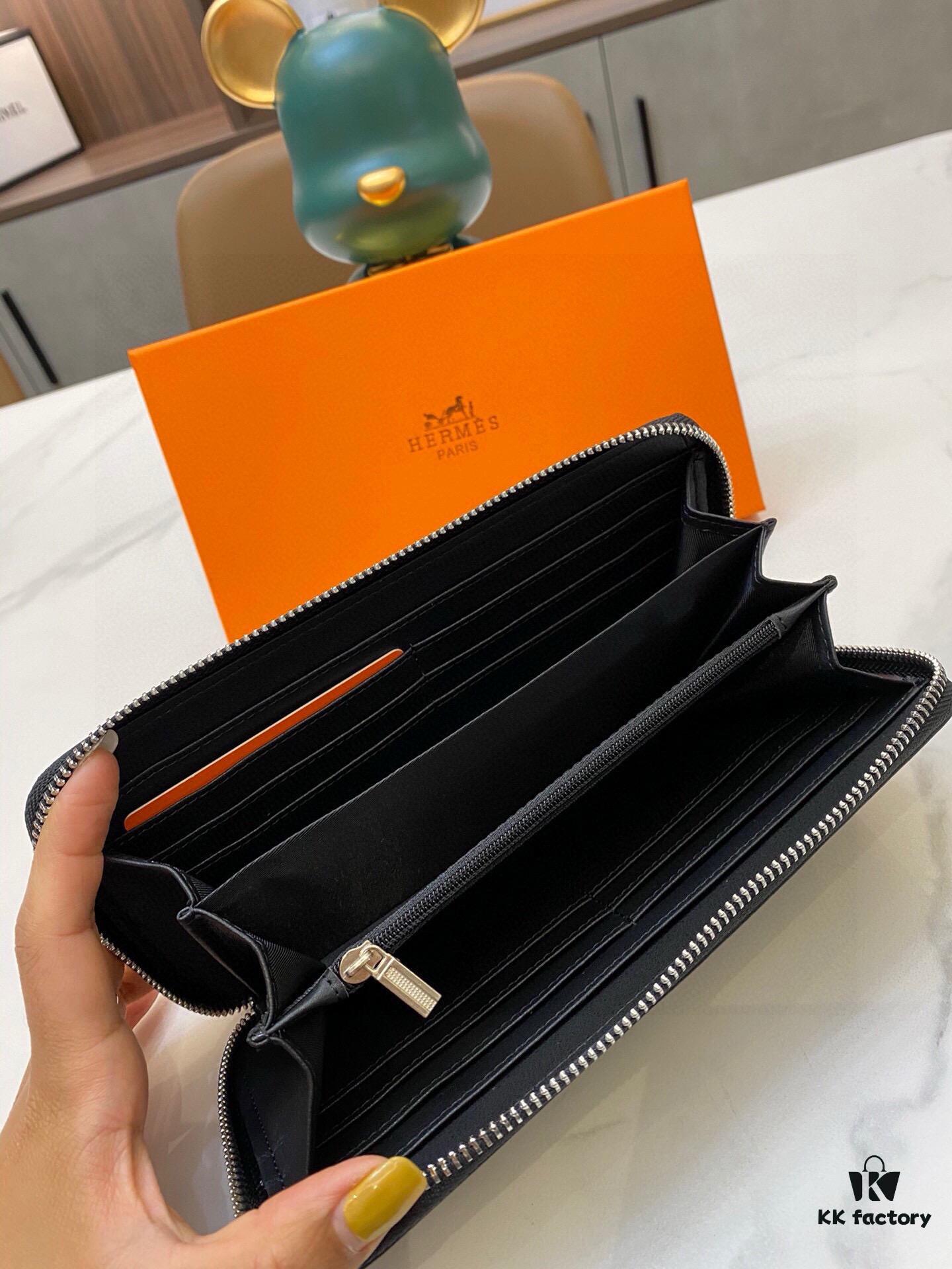 Hermes 9925 Men's Wallet and Handbag - Top Cowhide Leather, Original Quality