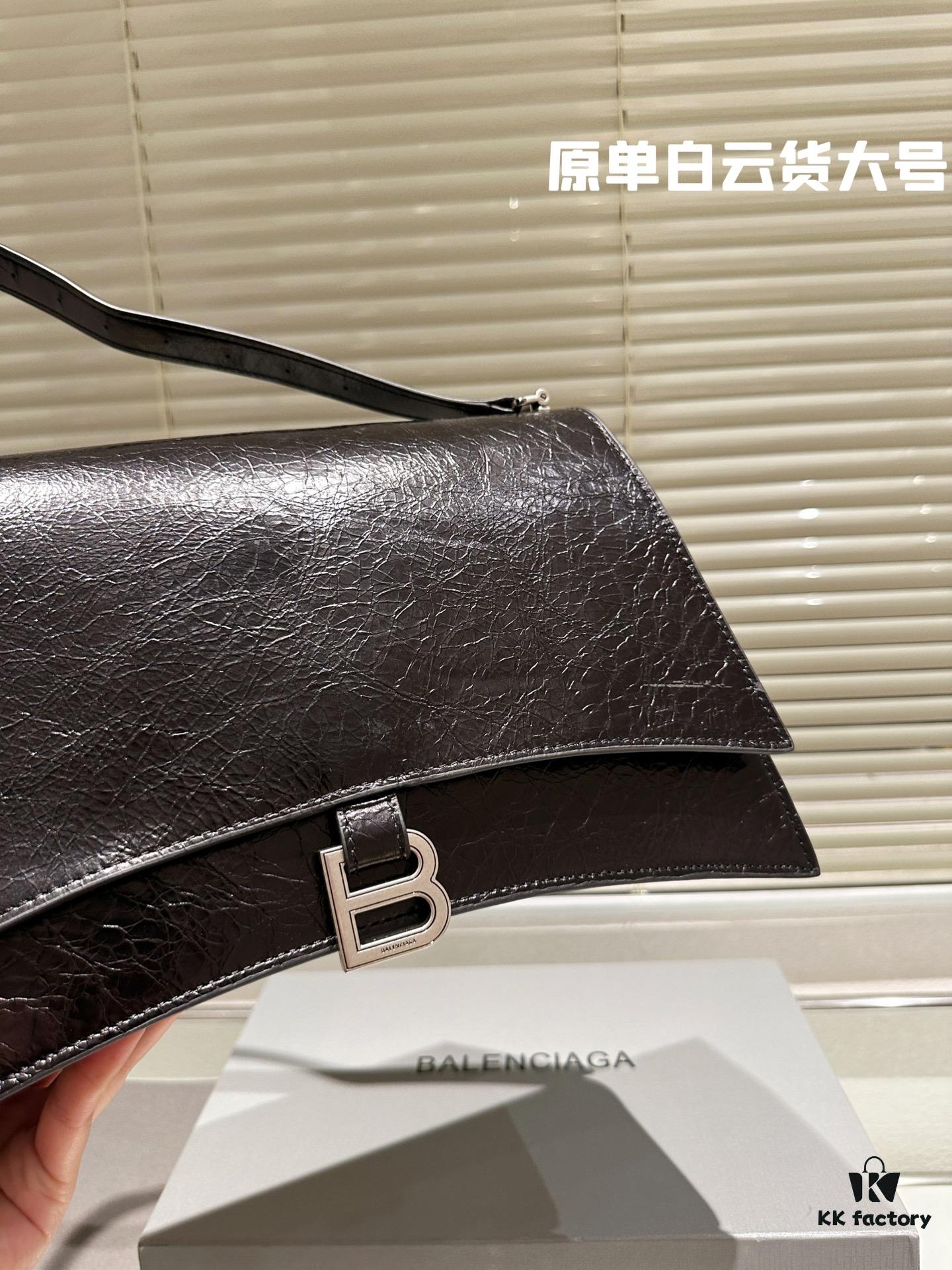 Original Quality White Cloud Goods, Full-Grain Leather Balenciaga Autumn New Arrival Crush Bag