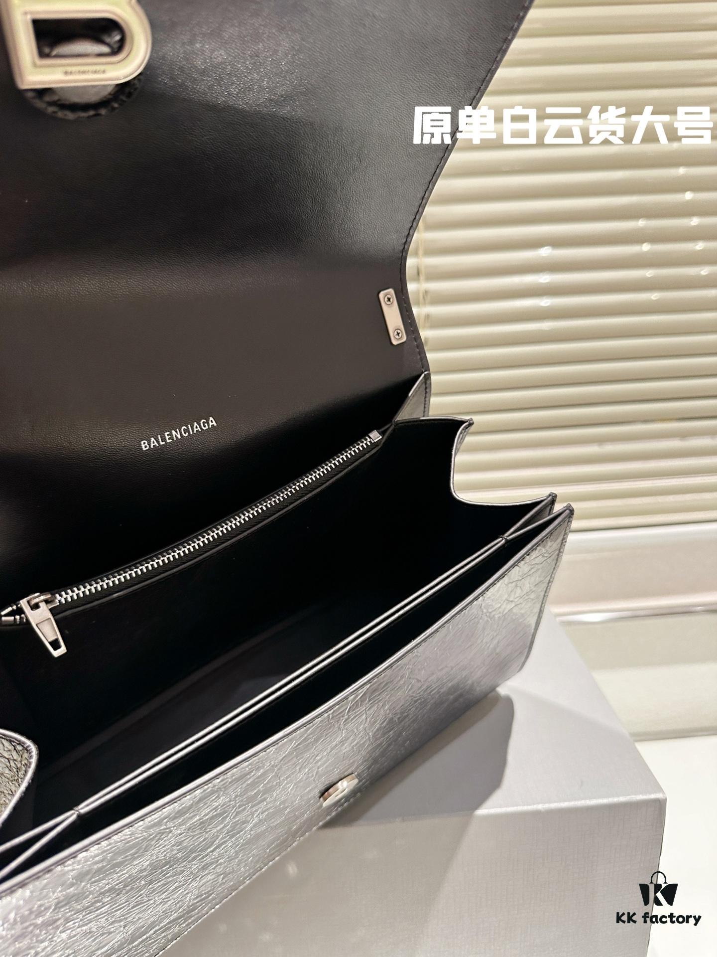 Original Quality White Cloud Goods, Full-Grain Leather Balenciaga Autumn New Arrival Crush Bag