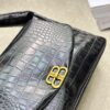 Crocodile Texture - BALENCIAGA BB SOFT Flap Bag with High Fashion Appeal