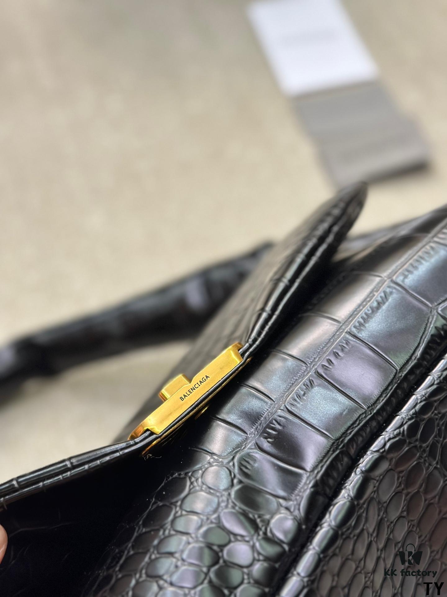 Crocodile Texture - BALENCIAGA BB SOFT Flap Bag with High Fashion Appeal