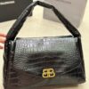 Crocodile Texture - BALENCIAGA BB SOFT Flap Bag with High Fashion Appeal
