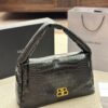 Crocodile Texture - BALENCIAGA BB SOFT Flap Bag with High Fashion Appeal