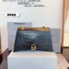 Balenciaga Downtown New Hourglass Crocodile Pattern Bag with Gift Box 🎁
