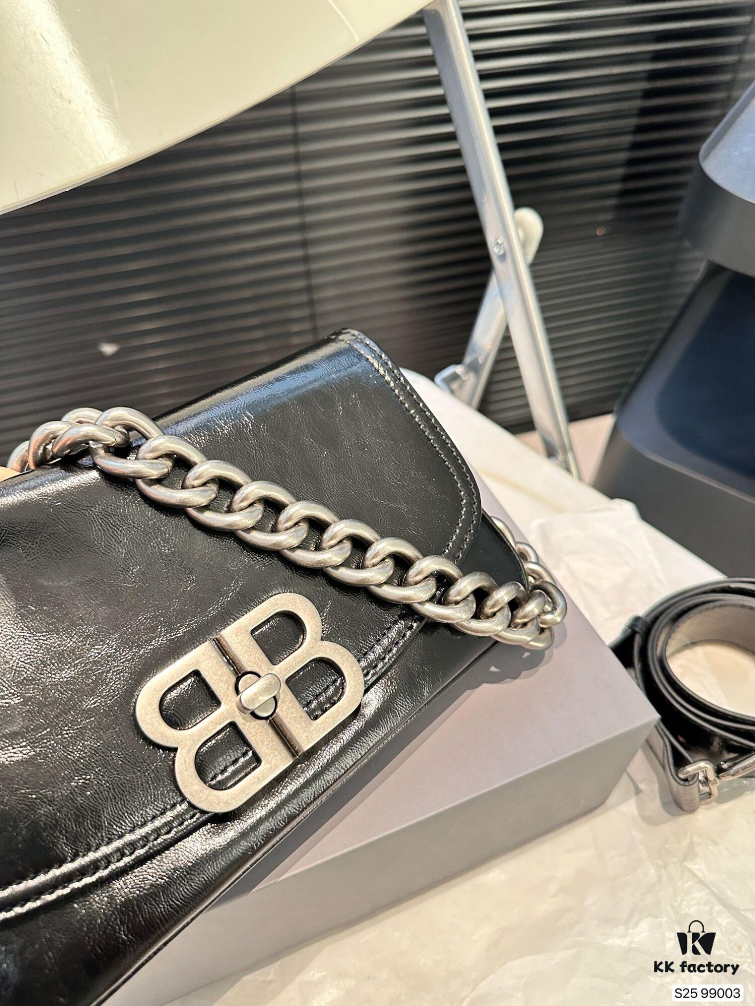 Balenciaga BB Soft Flap Bag with Foldable Box