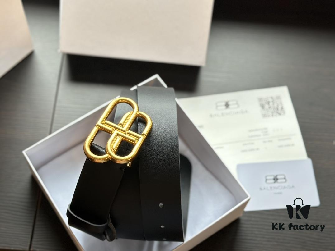 High-End Gift Box 🐆 Premium Foldable Leather Belt in Paris Fashion Style – Genuine Cowhide Belt with Luxury Packaging