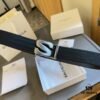 Authentic Luxury Gift Box 🎁➕ Handle Bag 🏷 Balenciaga Top Grain Leather Belt for Men and Women, High-End Version, L-Brand Cowhide Leather Belt