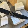 Authentic Luxury Gift Box 🎁➕ Handle Bag 🏷 Balenciaga Top Grain Leather Belt for Men and Women, High-End Version, L-Brand Cowhide Leather Belt