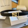 Authentic Luxury Gift Box 🎁➕ Shopping Bag 🏷, Balenciaga Full-Grain Leather Belt for Men and Women, High-End Version, L Brand Cowhide Belt, Complete Packaging with Original Hardware Buckle, Matching Retail Box, Shopping Bag and Invoice