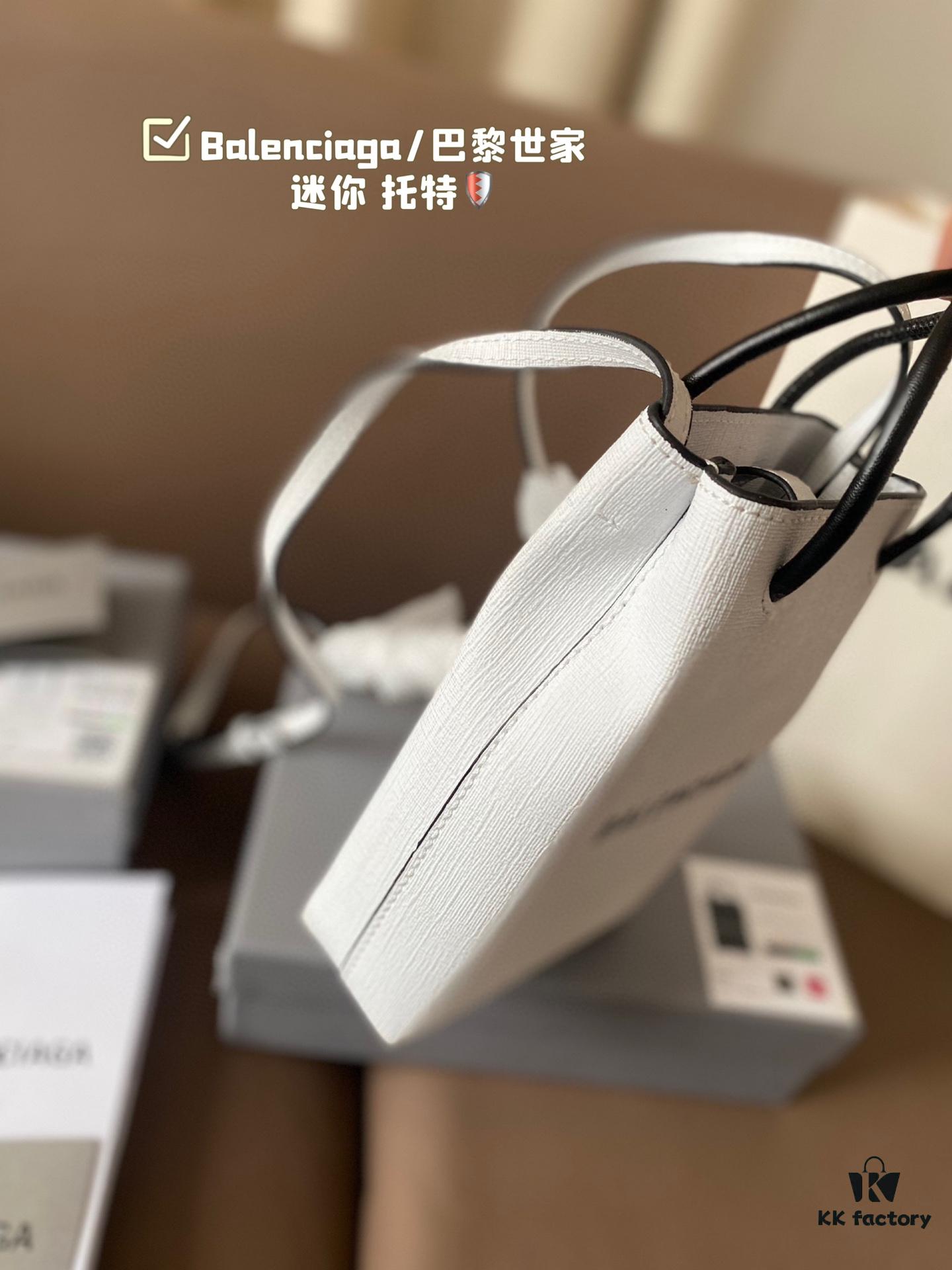 Balenciaga Mini Tote Bag Limited Edition at Boutique, Featured by Entertainment Weekly - Stylish Black and White Design