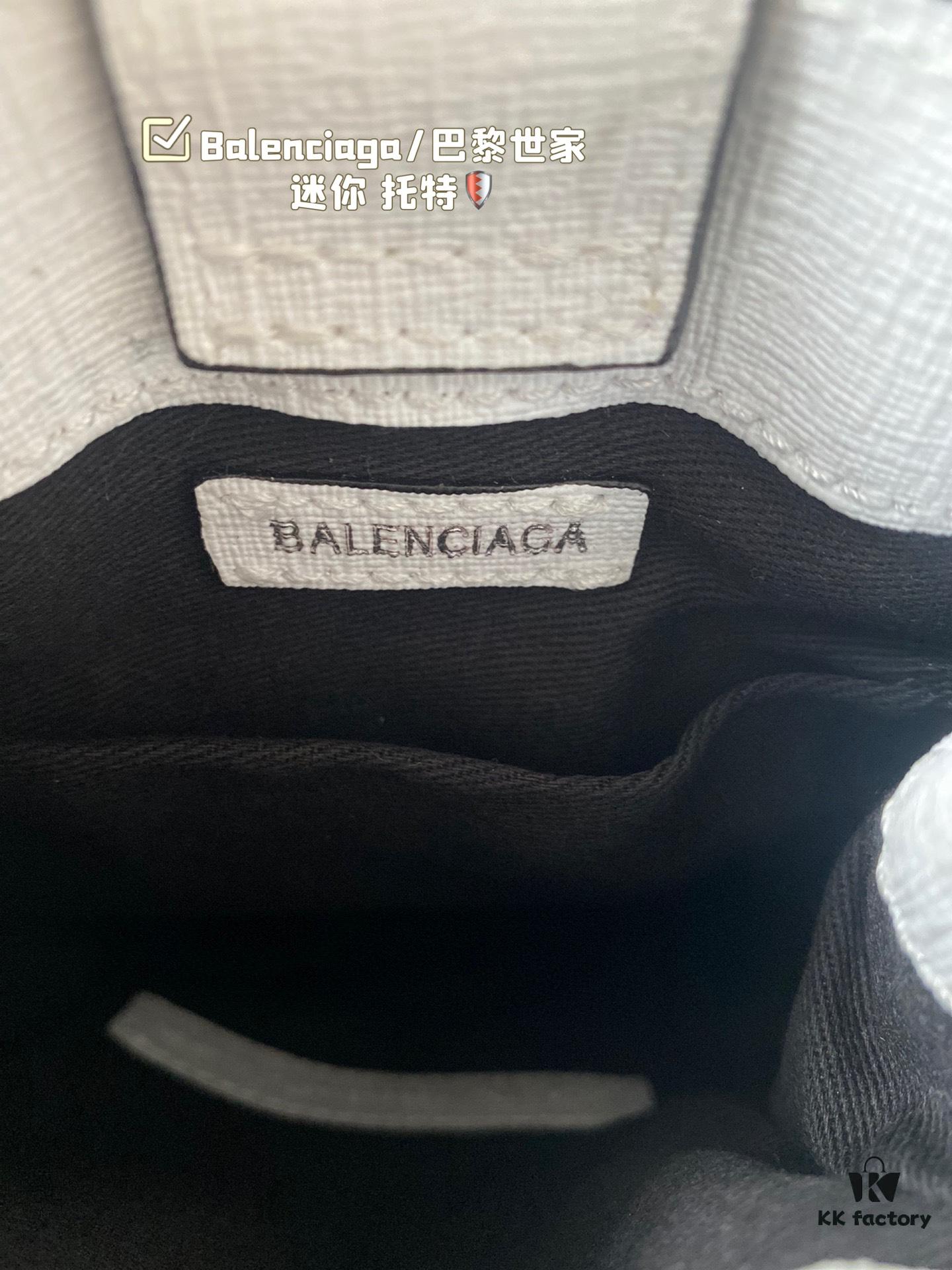 Balenciaga Mini Tote Bag Limited Edition at Boutique, Featured by Entertainment Weekly - Stylish Black and White Design