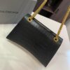 Genuine Leather Foldable Gift Box 🎁 Balenciaga Downtown Style New Hourglass Crocodile Pattern