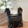 Balenciaga Spring 2024 Le Cagole Biker Vest 'Trash Bag' Shopping Tote