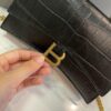 Genuine Leather Foldable Gift Box 🎁, Balenciaga Downtown Style New Arrival Hourglass Crocodile Pattern Unisex Bag