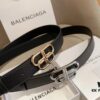 Balenciaga Men's Leather Belt with Full Packaging and Tote Bag