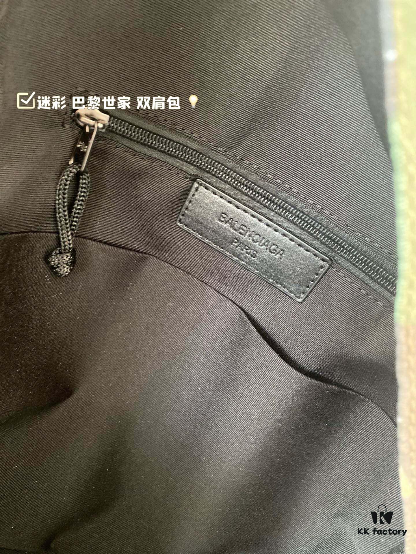 Camouflage Balenciaga Backpack 34*44cm, Stylish for Both Men and Women