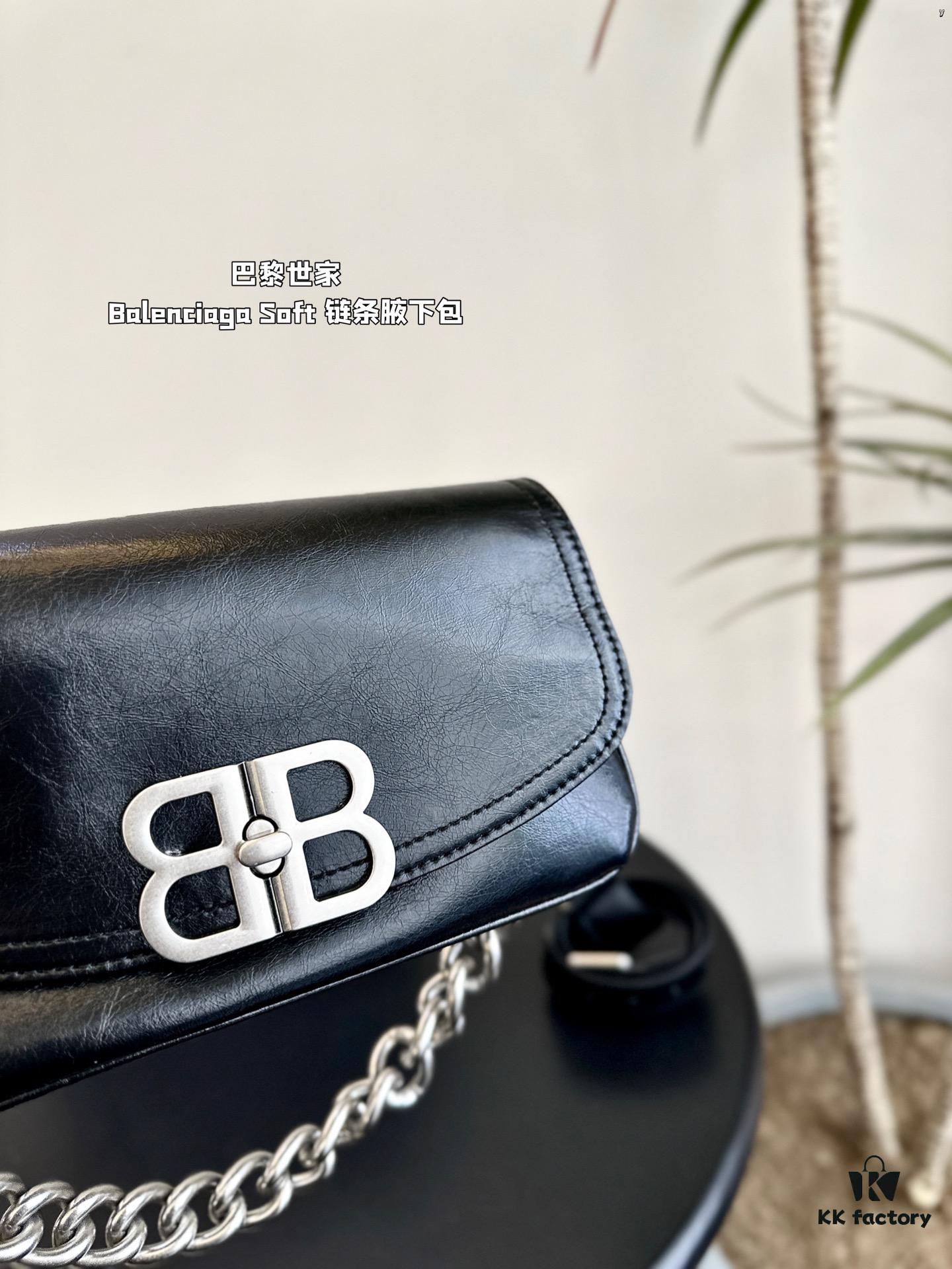 Balenciaga BB Soft Chain Bag Shoulder Bag Foldable Box