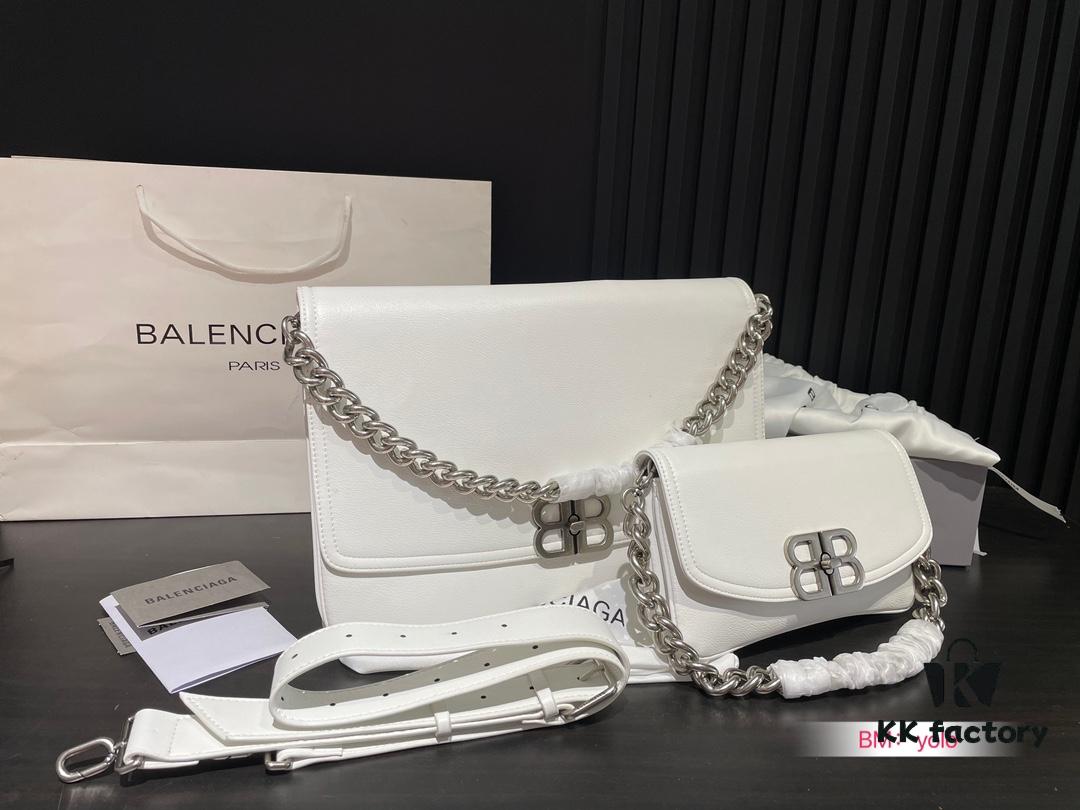 Small and Large Sizes with Foldable Gift Box Balenciaga BB Soft Flap Bag New Arrival