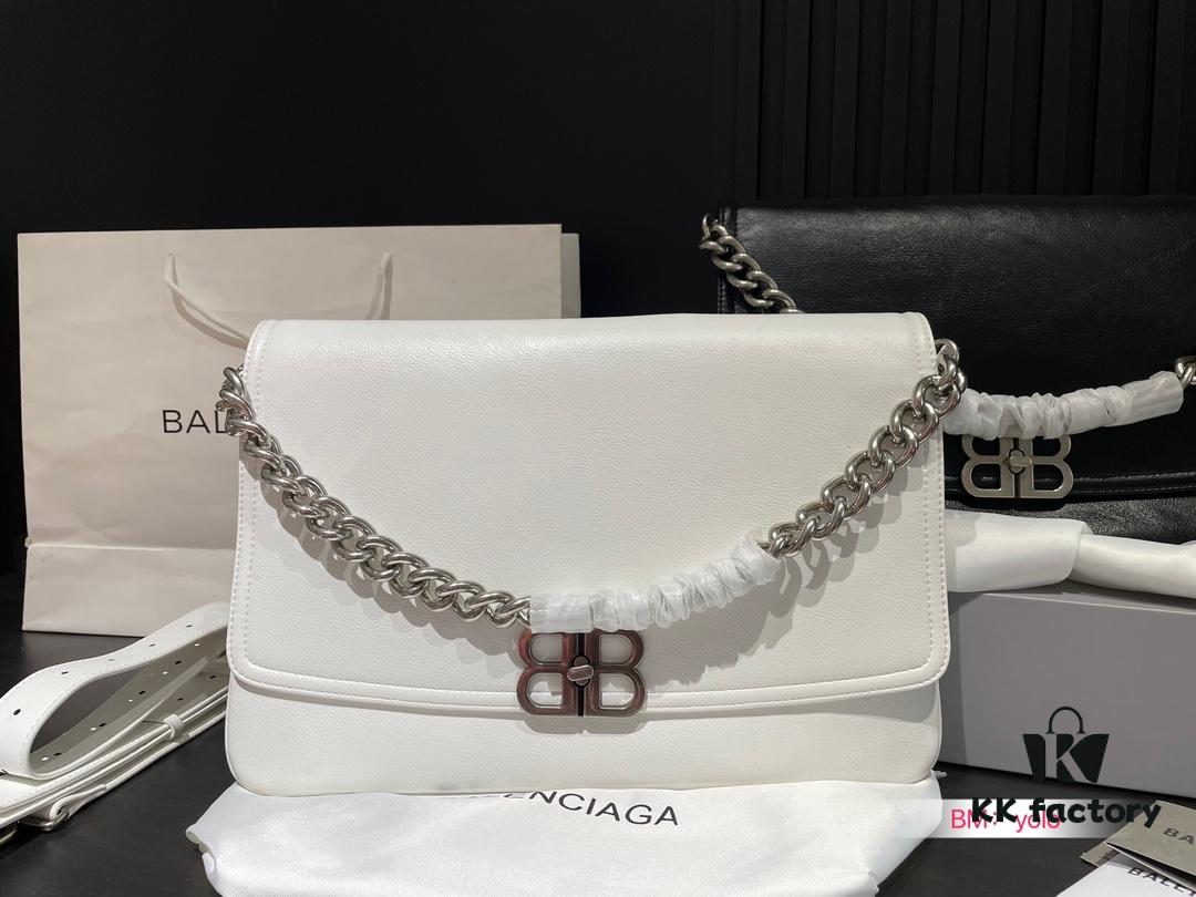 Small and Large Sizes with Foldable Gift Box Balenciaga BB Soft Flap Bag New Arrival