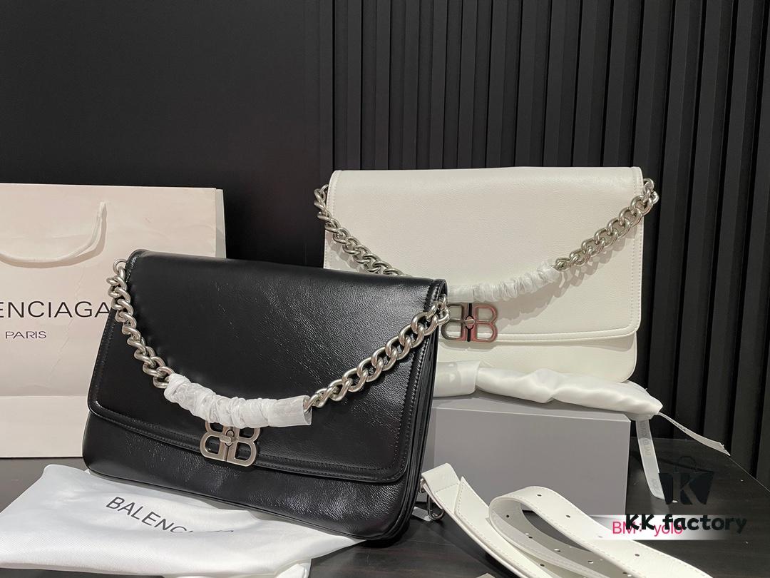 Small and Large Sizes with Foldable Gift Box Balenciaga BB Soft Flap Bag New Arrival